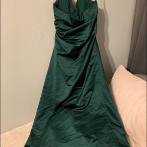 Hunter green formal dress